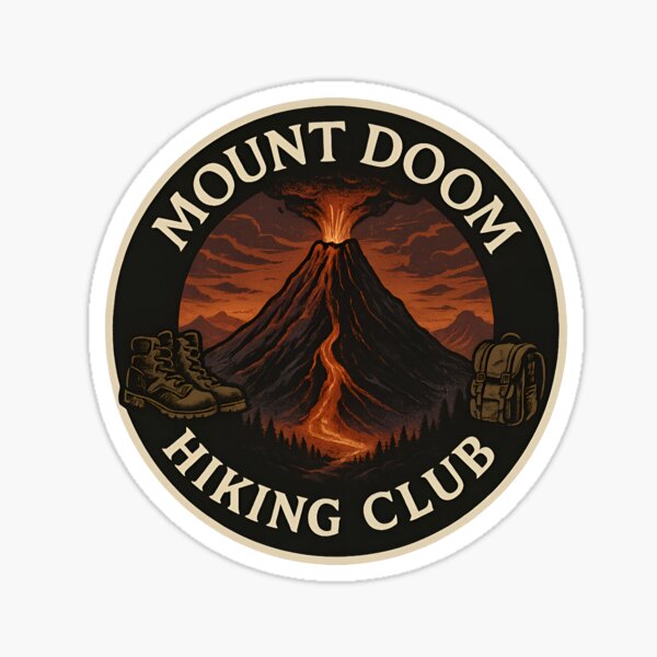 Item preview, Mount doom hiking club tolkien fantasy designed and sold by MPAlex.