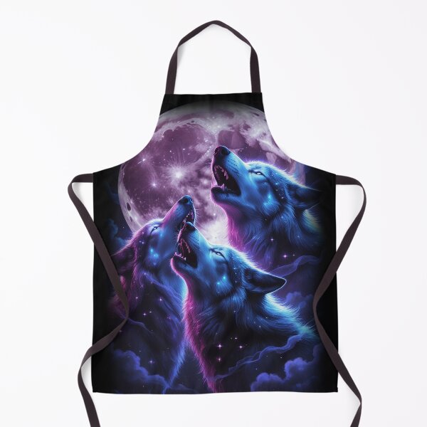 Item preview, Three Dire Wolves Howling in Full Moon designed and sold by KA DESIGNS.