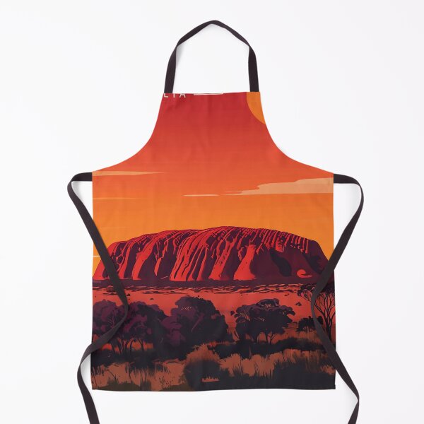 Artikelvorschau, Minimalistisches Uluru-Reiseposter entworfen und verkauft von FestivityFinds.
