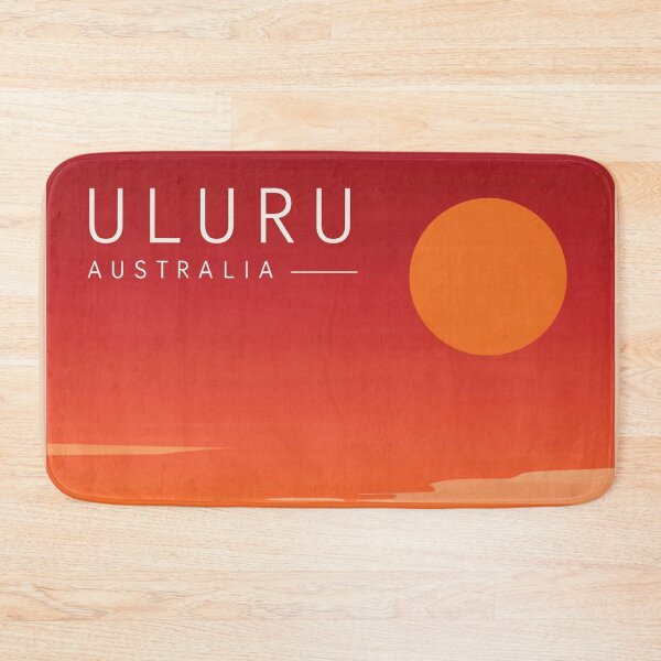 Item preview, Minimalist Uluru Travel Poster designed and sold by FestivityFinds.