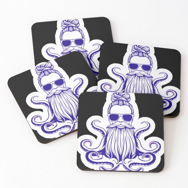 Item preview, Octo-Vibes: Hipster Kraken Vibes Unleashed designed and sold by THKR-Co.