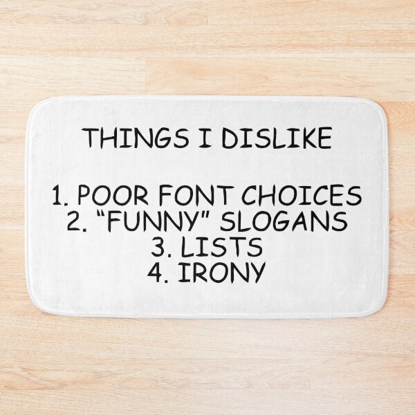 Item preview, Things I Dislike designed and sold by Angry Swan Designs.