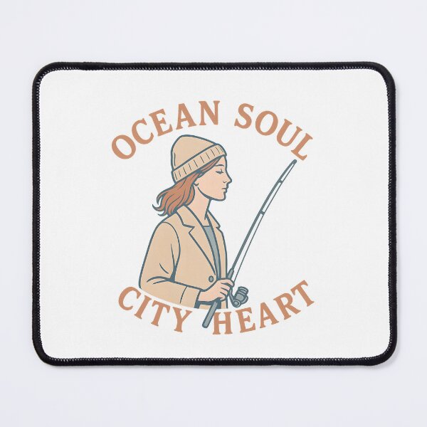Item preview, Ocean Soul, City Heart – Vintage Coastal Chic Woman designed and sold by ENPAWO DESIGNS.