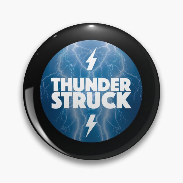 Item preview, Thunderstruck Logo - Classic Old Skool  - Blue designed and sold by SentientGallery.
