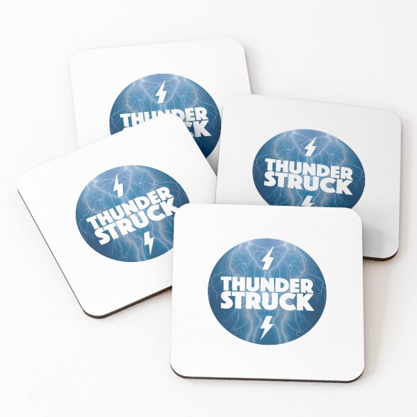 Item preview, Thunderstruck Logo - Classic Old Skool  - Blue designed and sold by SentientGallery.