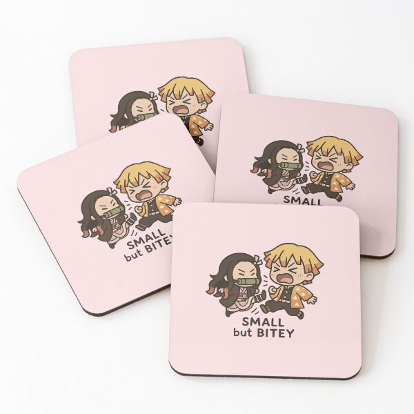 Item preview, Nezuko Small but BITEY – Funny Chibi Anime designed and sold by ColorSplash123.