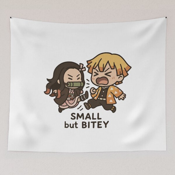 Item preview, Nezuko Small but BITEY – Funny Chibi Anime designed and sold by ColorSplash123.