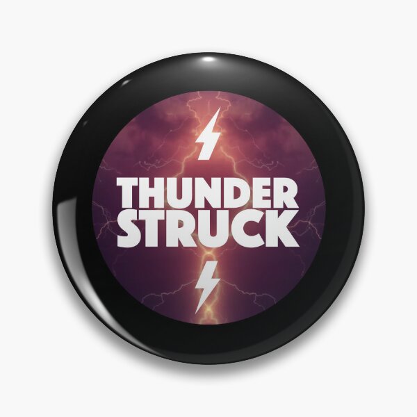 Item preview, Thunderstruck Logo - Classic Old Skool  - RED designed and sold by SentientGallery.