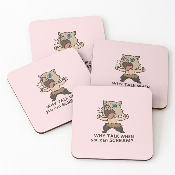 Item preview, Inosuke – Why Talk When You Can Scream? Funny Anime designed and sold by ColorSplash123.