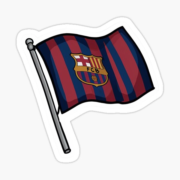 Item preview, Barcalona flag  designed and sold by stickers4-days.