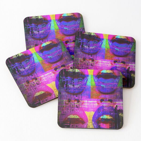 Item preview, Glitch Lips – Distorted Pop Art Mouth Design designed and sold by McClure.