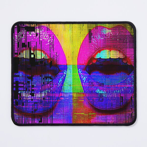 Item preview, Glitch Lips – Distorted Pop Art Mouth Design designed and sold by McClure.