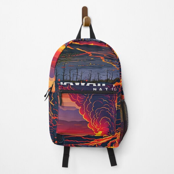 Item preview, Hawaii Volcanoes National Park Digital Illustration Poster designed and sold by FestivityFinds.