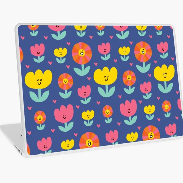 Happy Flowers Laptop Skin