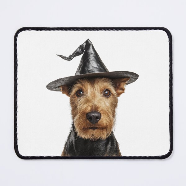 Item preview, Lakeland Terrier Dog Wearing Halloween Witch Hat designed and sold by LazyOwlStore.