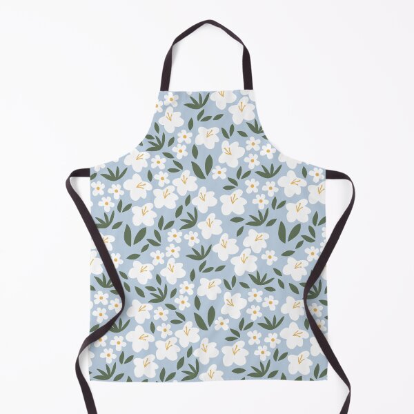Item preview, Light Blue Grey Danish Pastel Seamless Floral Pattern designed and sold by studio-OIOO.