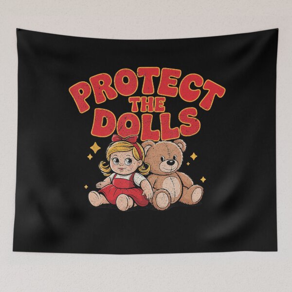Item preview, Protect The Dolls Crop Funny Men Women designed and sold by Cute-Collection.