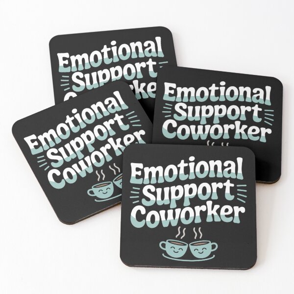 Item preview, Emotional Support Coworker: Playful Office Typography Design designed and sold by Snap Sell Studio HQ.