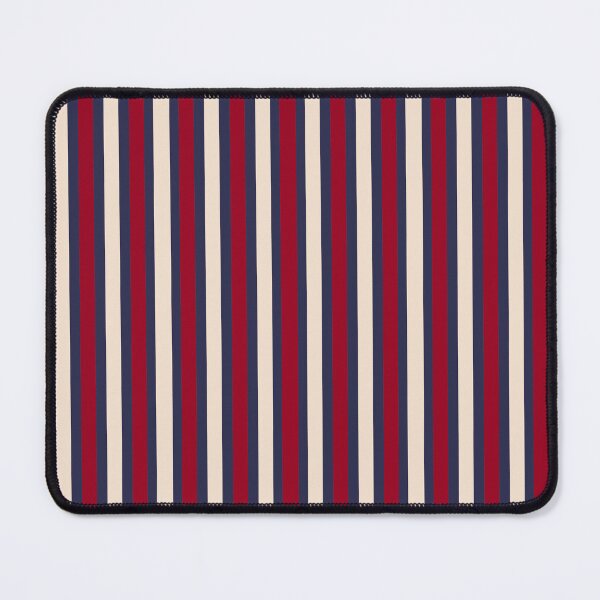 Item preview, Dark Red, Navy Blue and Cream Colour Stripes designed and sold by OneThreeSix.