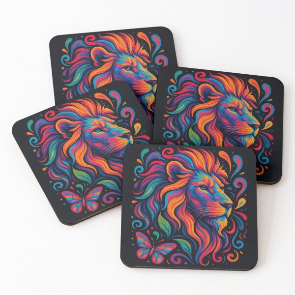 Item preview, Lion of Nature – The Psychedelic King designed and sold by WasemPrint.