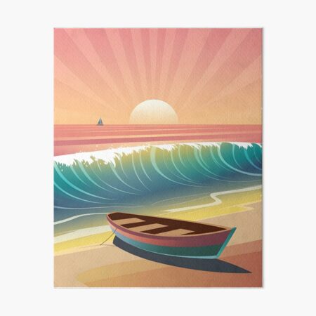 Item preview, Sunset On The Beach In Sopot designed and sold by wzetart.