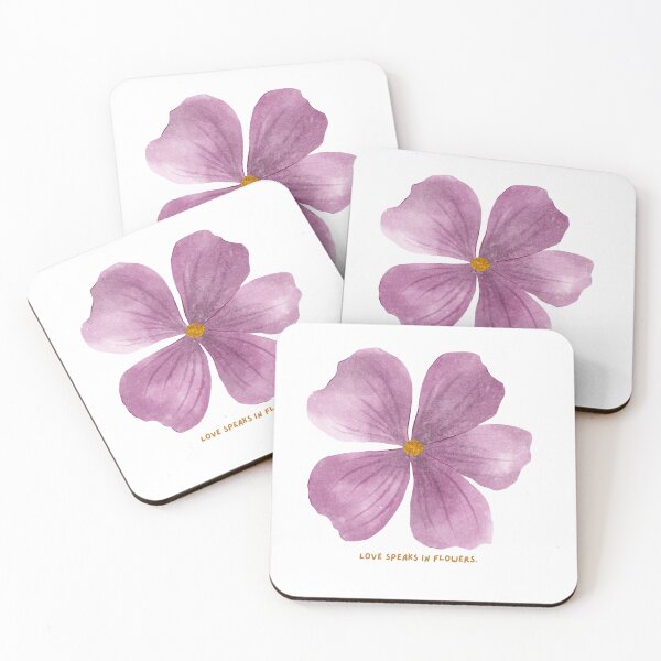 Item preview, Love Speaks in Flowers – Minimal Floral Quote Art designed and sold by nav2107.