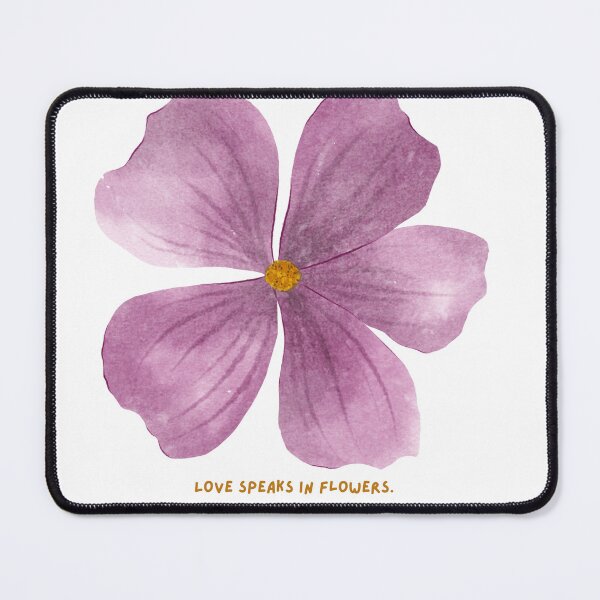 Item preview, Love Speaks in Flowers – Minimal Floral Quote Art designed and sold by nav2107.