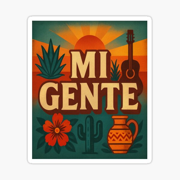 Item preview, Mi Gente – Latin Pop Art Vibes designed and sold by StudioCultura.