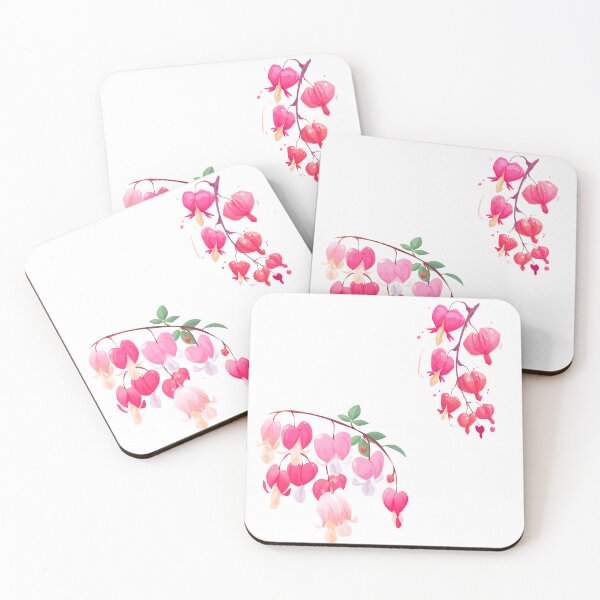 Item preview, Elegant Dicentra Spectabilis Floral. Pink Bleeding Heart Flowers designed and sold by Anastasiia Yurevych.