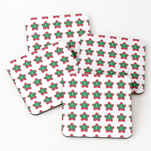Item preview, Maldives Flag Star Pattern designed and sold by TheIconSmith.