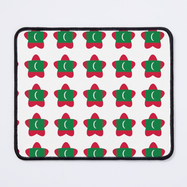 Item preview, Maldives Flag Star Pattern designed and sold by TheIconSmith.