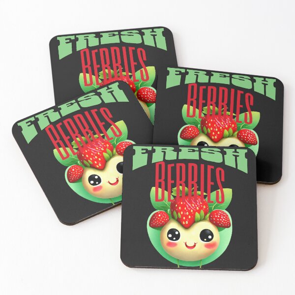 Item preview, Fresh Berries Strawberry design in Greens and Reds designed and sold by Jessielee72.