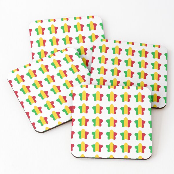Item preview, Mali Flag Star Pattern designed and sold by TheIconSmith.