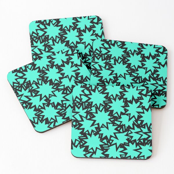 Item preview, Stars And Stars Design Black and Teal designed and sold by TerenceLacey.