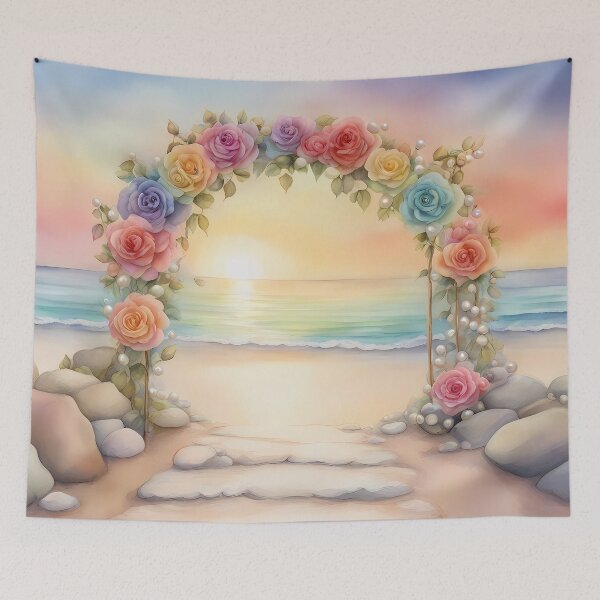 Item preview, Rainbow Roses Beach Arch designed and sold by CalmnessbyChoice.