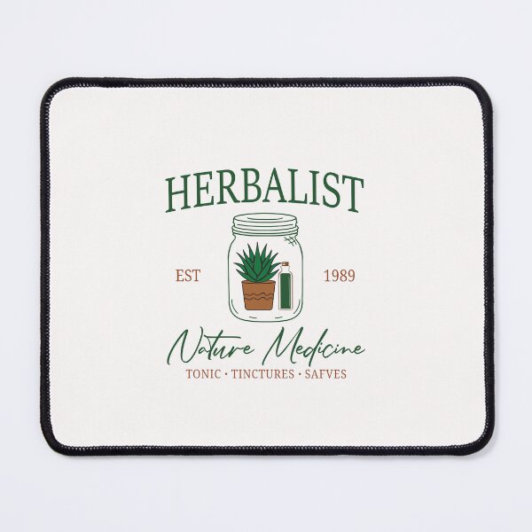 Item preview, Authentic Herbalist Nature Medicine Logo Featuring Vintage Mason Jar with Succulent, Tincture Bottle, and Elegant Botanical Typography – Est. 1989 designed and sold by mahsanart.