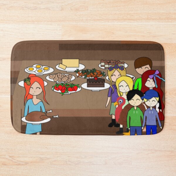 Item preview, Julia with cooked turkey at the turkey's house designed and sold by GooglyEyes-.