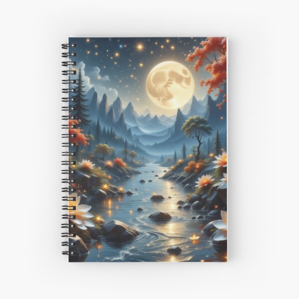 Aperçu de l'œuvre Miroir des Songes Rivière magique au clair de lune créée et vendue par MiroirDesSonges.