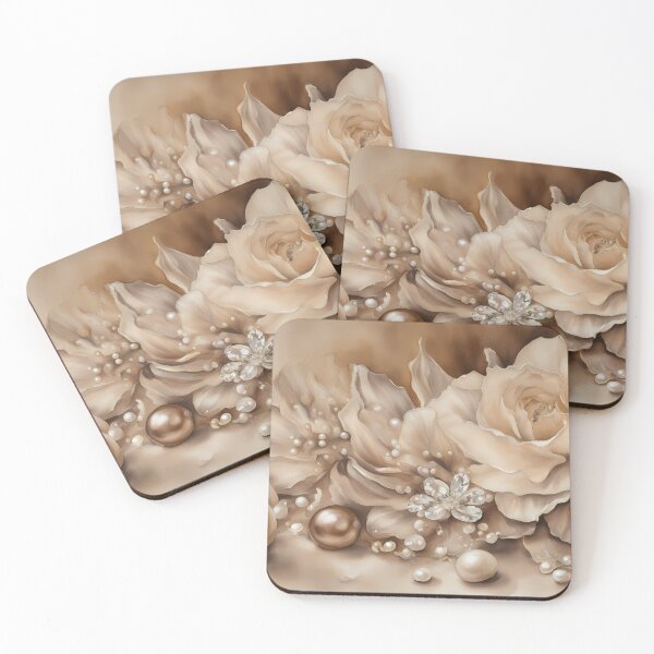 Item preview, Sepia Rose and Pearls designed and sold by CalmnessbyChoice.