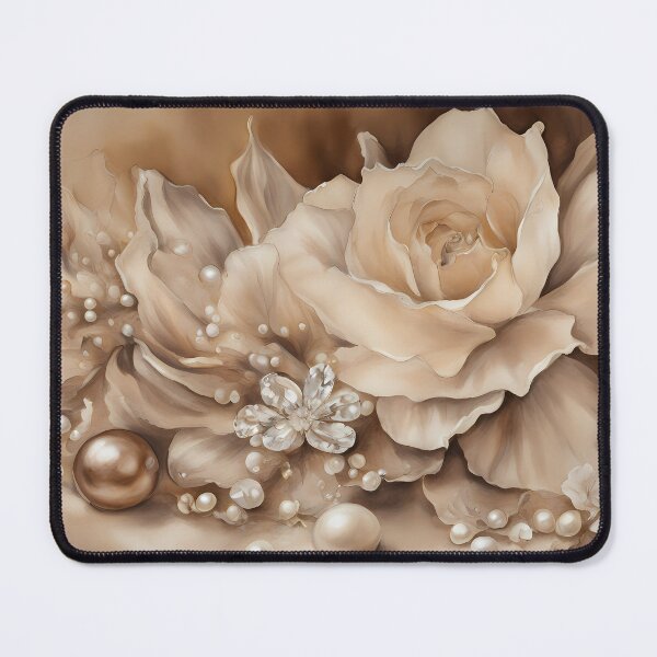 Item preview, Sepia Rose and Pearls designed and sold by CalmnessbyChoice.