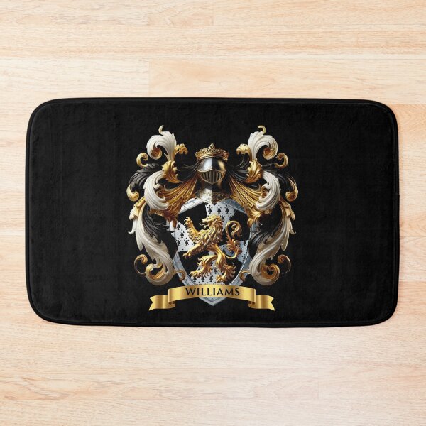 Item preview, Williams Family Crest – Elegant Silver & Black Coat of Arms, Scottish Heritage Artwork designed and sold by Highlandkings.