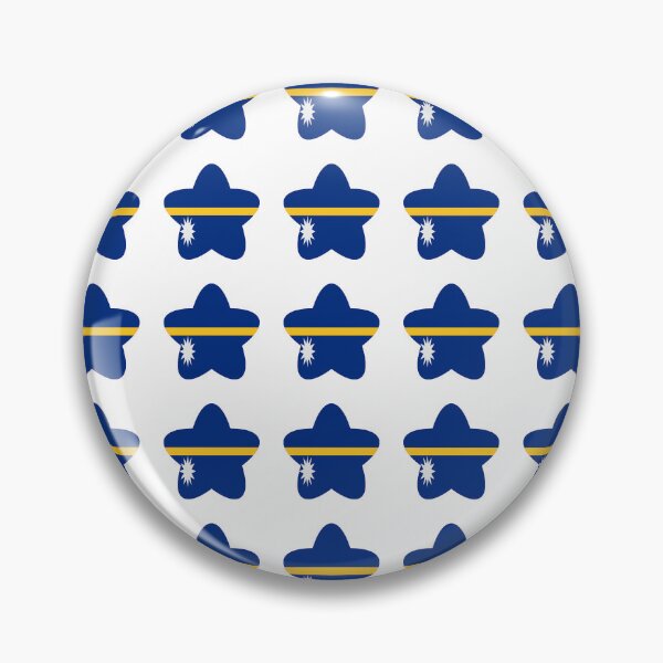 Item preview, Nauru Flag Star Pattern designed and sold by TheIconSmith.