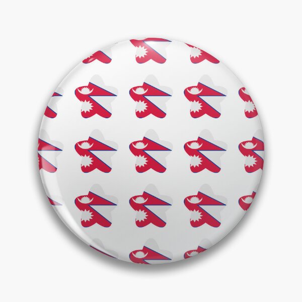 Item preview, Nepal Flag Star Pattern designed and sold by TheIconSmith.