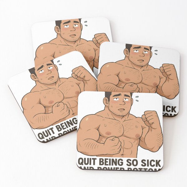 Item preview, Get Well Soon – Power Bottom Through It Bara Anime Card designed and sold by Aryabek.