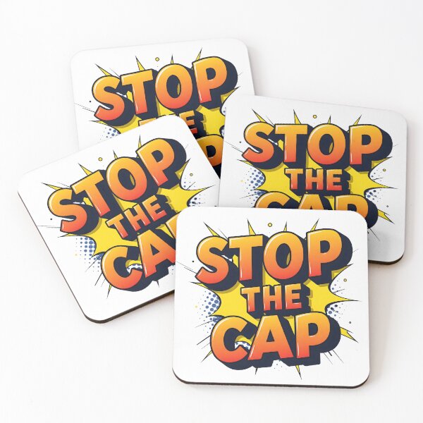 Item preview, Stop The Cap Comic Graphic designed and sold by Ink & Quip.