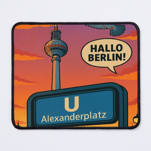 Item preview, Alexanderplatz Berlin – Comic Style Sunset Vibes designed and sold by StudioCultura.