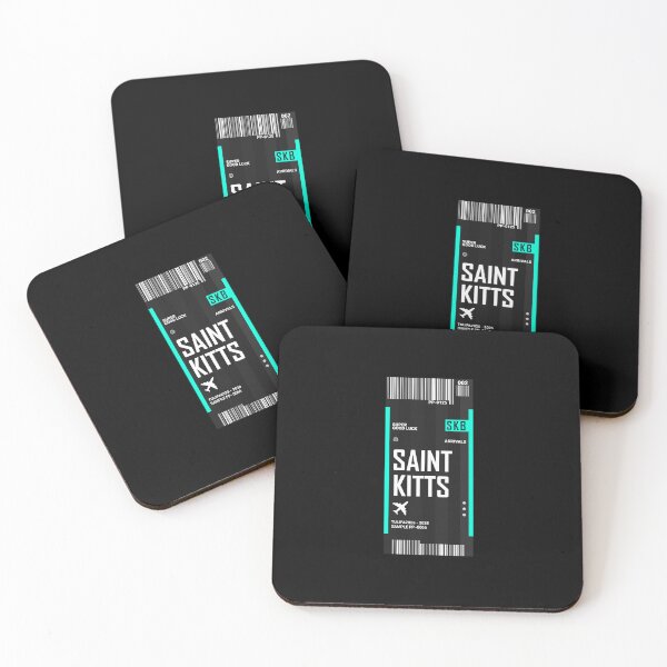 Item preview, Saint Kitts Boarding pass Sticker designed and sold by TulipaGraphics.