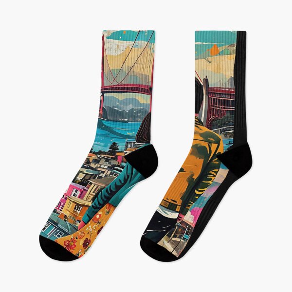 Item preview, Couple Admiring Golden Gate Bridge Poster designed and sold by FestivityFinds.