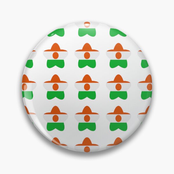 Item preview, Niger Flag Star Pattern designed and sold by TheIconSmith.