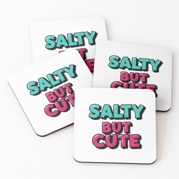 Item preview, Salty But Cute Adorable Grumpy Comic Graphic designed and sold by Ink & Quip.